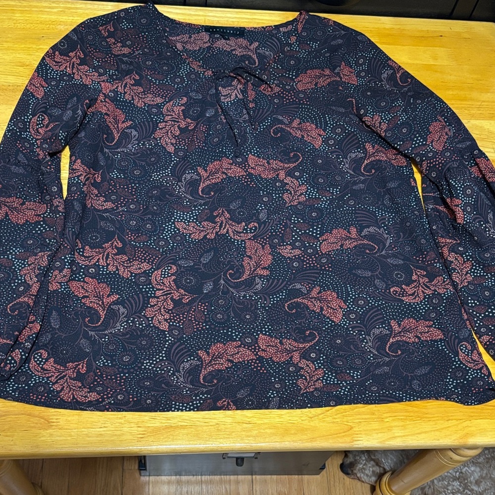 Sanctuary Black and Red Floral Blouse